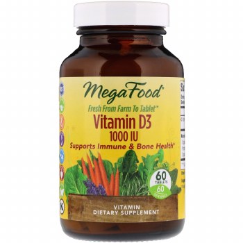 MEGAFOOD Vitamin D3 1000iu, 60 tablets