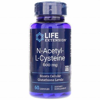 LIFE EXTENSION N-Acetyl-Cysteine, 600mg, 60 Capsules