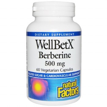NATURAL FACTORS BERBERINE 500mg, 60 capsules