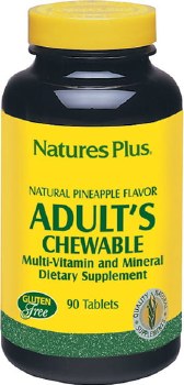 NATURE'S PLUS Adult's Chewable Multivitamin, 90 chewable Tablets