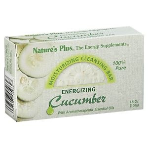 NATURE'S PLUS Moisturizing Cleansing Bar, Energizing Cucumber 3.5 oz