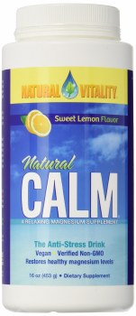 NATURAL VITALITY Calm Magnesium Lemon Flavor, 16 oz