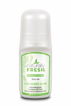 NATURALLY FRESH Deodorant Crystals Roll-On,  Cucumber &amp; Aloe Scent