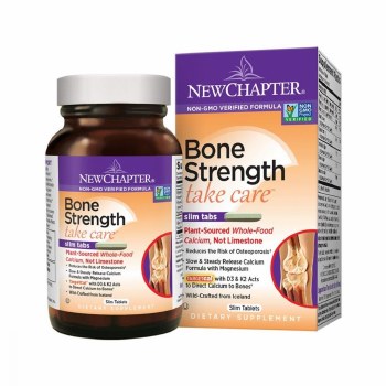 NEW CHAPTER Plant Calcium Bone Strength Take Care Tiny Tabs, 120 Vegetarian Tiny Tablets