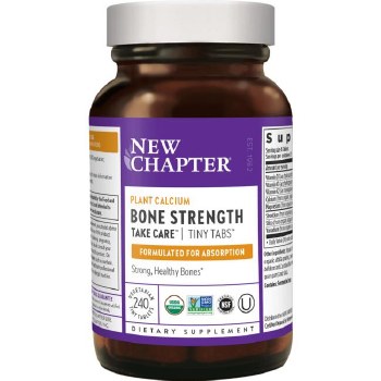 NEW CHAPTER Plant Calcium Bone Strength Take Care Tiny Tabs, 240 Vegetarian Tiny Tablets