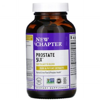 NEW CHAPTER Prostate 5LX Saw Palmetto Blend, 180 Vegetarian Capsules