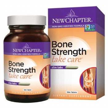 NEW CHAPTER Plant Calcium Bone Strength Take Care, 180 Vegetarian Slim Tablets