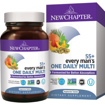 NEW CHAPTER Every Man's One Daily Multi 55+, 48 Vegetarian Tablets