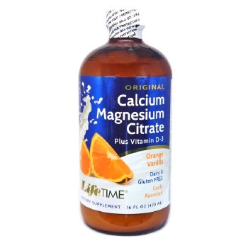 LIFETIME Calcium Magnesium Citrate, Orange Vanilla, 16oz