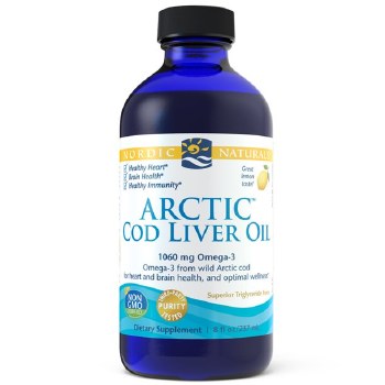 NORDIC NATURALS Arctic Cod Liver Oil Lemon, 8 fl oz