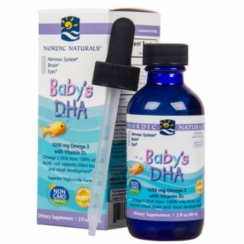 NORDIC NATURALS Baby's DHA with Vitamin D3, 2 fl oz
