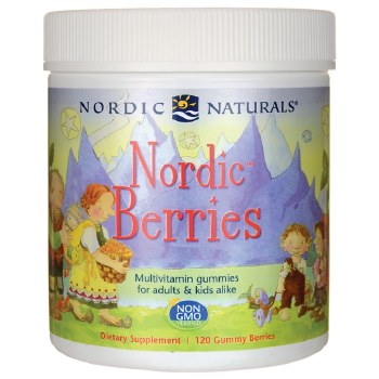 NORDIC NATURALS Nordic Berries Multivitamin Gummies for Adults &amp; Kids Berry, 120 Gummies