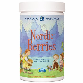 NORDIC NATURALS Nordic Berries Multivitamin Gummies for Adults &amp; Kids Berry, 200 Gummies
