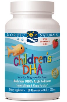 NORDIC NATURALS Children's DHA, 180 chewable softgels