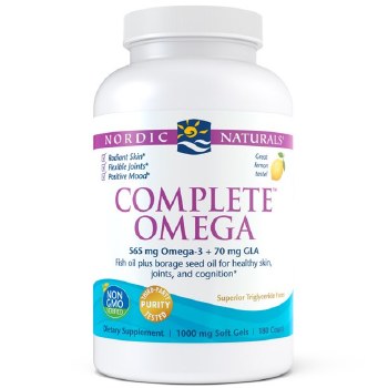 NORDIC NATURALS Complete Omega Lemon, 1000 mg, 180 Softgels