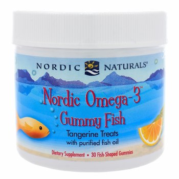 NORDIC NATURALS Nordic® Omega-3 Fish Gummy Tangerine, 124 mg, 30 Gummies