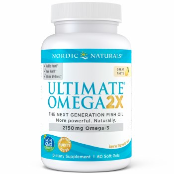 NORDIC NATURALS Ultimate® Omega 2X Lemon, 2150 mg, 60 Softgels