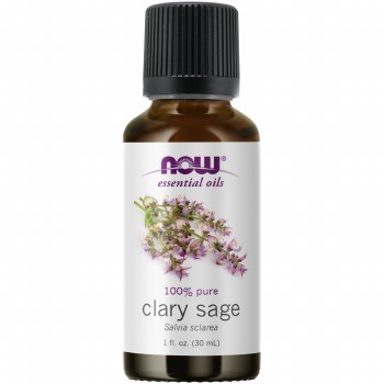 NOW 100% Pure Clary Sage Oil, 1 oz