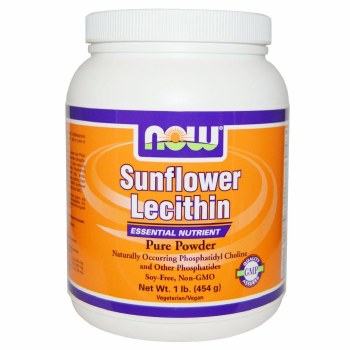 NOW Sunflower Lecithin Powder, 1lb