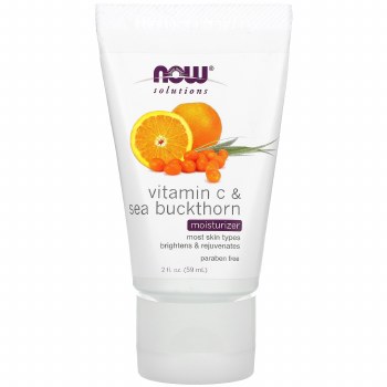 NOW Vitamin C &amp; Sea Buckthorn Moisturizer, 2 oz