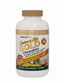 NATURE'S PLUS Source of Life Adult Gold Chewables, 90 tablets