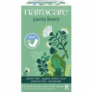NATRACARE Organic Cotton Panty Liners, 30 mini liners