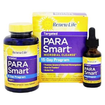 RENEW LIFE Para Gone kit, 90 capsules &amp; 1 fl oz