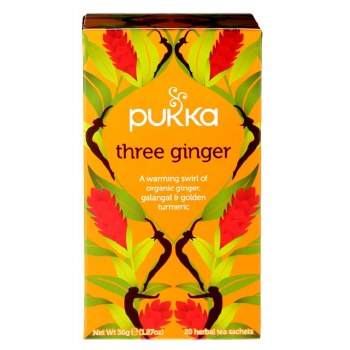 PUKKA Three Ginger Tea, 20 tea sachets