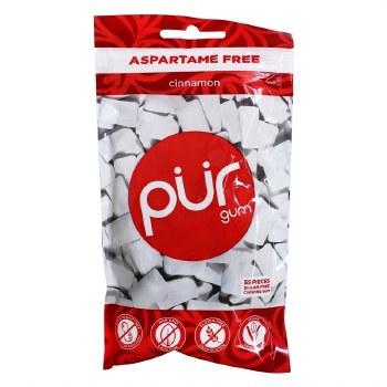 PUR GUM Cinnamon Gum, 55 pieces