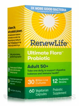 RENEW LIFE Ultimate Flora Probiotic Adult 50+, 30 billion, 60 capsules