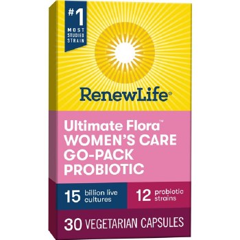 RENEW LIFE Ultimate Flora Women's Care Go-Pack Probiotic 15 billion, 30 capsules
