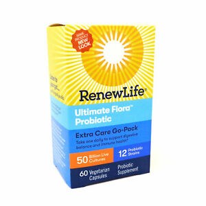 RENEW LIFE Ultimate Flora Extra Care Go-Pack Probiotic 50 billion, 60 capsules