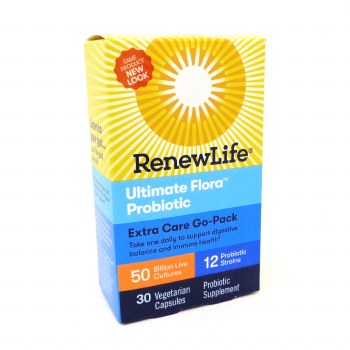 RENEW LIFE Ultimate Flora Extra Care Go-Pack Probiotic 50 billion, 30 capsules