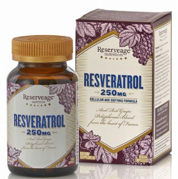 RESERVEAGE Resveratrol 250mg, 30 Capsules