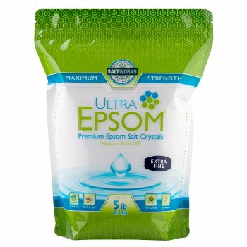 SALTWORKS Ultra Epsom Salt Crystals, 5 lbs