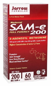 JARROW Natural SAMe 200,60 tablets