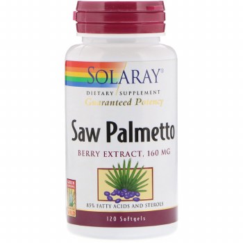 SOLARAY Saw Palmetto Berry Extract, 160 mg - 120 Softgels