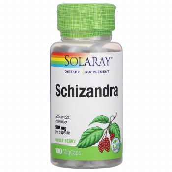 SOLARAY Schizandra, 580 mg - 100 VegCaps