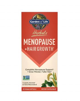 GARDEN OF LIFE Menopause + Hair Growth, 30 Vegan Softgels
