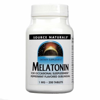 SOURCE NATURALS Melatonin 1 mg, 200 tablets