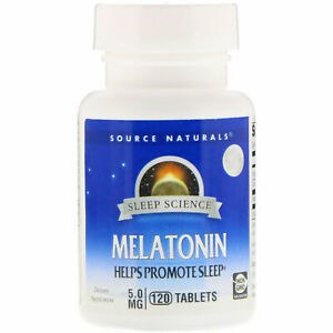 SOURCE NATURALS Melatonin 5 mg, 120 tablets
