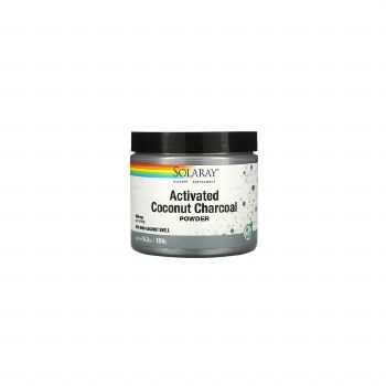 SOLARAY Activated Coconut Charcoal Powder, 500 mg - 5.3 oz