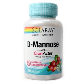 SOLARAY D-Mannose with CranActin®, 120 VegCaps
