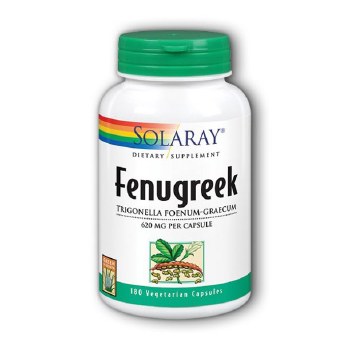 SOLARAY Fenugreek Seeds, 620 mg - 180 Capsules