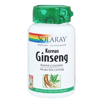 SOLARAY Korean Ginseng Root, 550 mg - 50 VegCaps