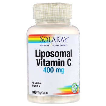 SOLARAY Lipsomal Vitamin C 400 mg, 100 vegcaps