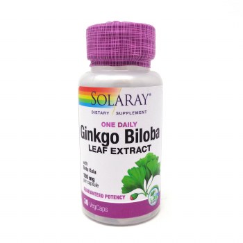 SOLARAY Ginkgo Biloba, 30 Capsules