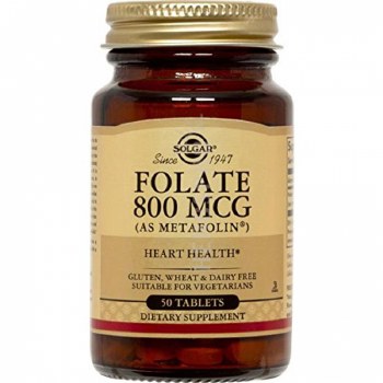 SOLGAR Folate 800 mcg, 50 tablets