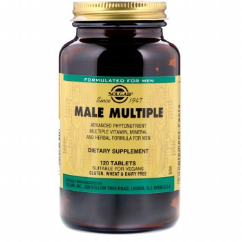 SOLGAR Male Multiple Multivitains, 120 tablets
