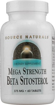 SOURCE NATURALS MegaStrength Beta Sitosterol 375 g, 60 tablets